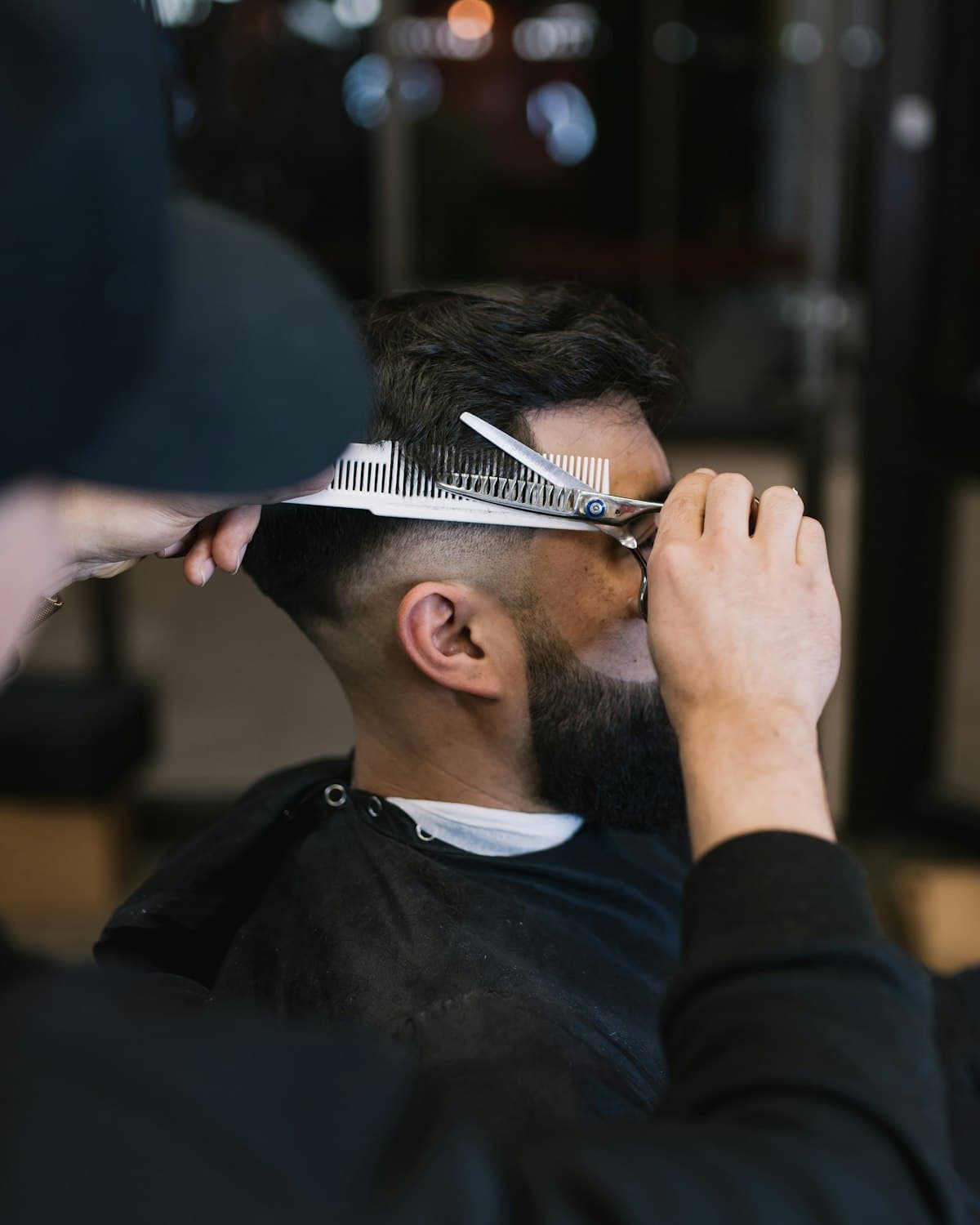 A fresh fade in progress