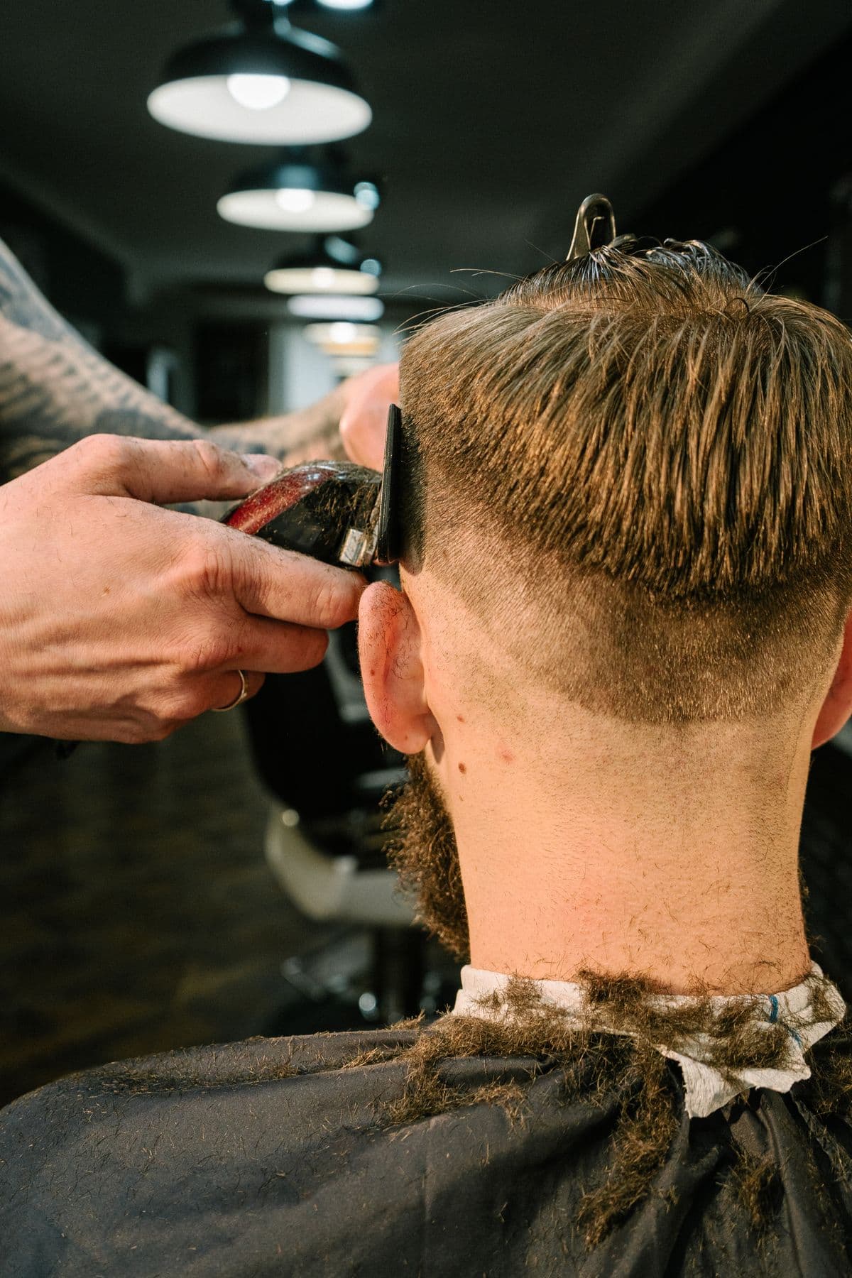 A barber at work in the shop